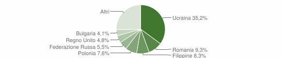 Grafico cittadinanza stranieri - Piano di Sorrento 2015