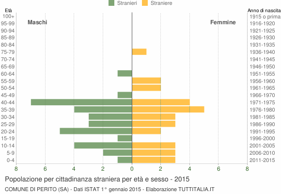 Grafico cittadini stranieri - Perito 2015