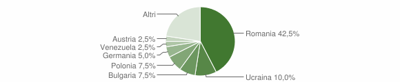 Grafico cittadinanza stranieri - Vibonati 2012