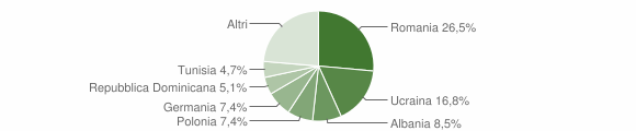 Grafico cittadinanza stranieri - Forio 2009