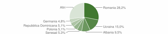 Grafico cittadinanza stranieri - Forio 2013