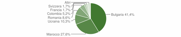 Grafico cittadinanza stranieri - Teora 2015