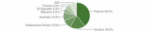Grafico cittadinanza stranieri - Moiano 2007