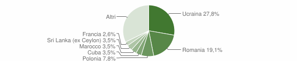 Grafico cittadinanza stranieri - Vietri sul Mare 2009