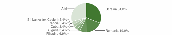 Grafico cittadinanza stranieri - Vietri sul Mare 2013