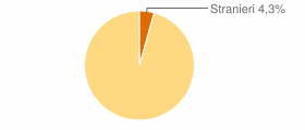 Percentuale cittadini stranieri Comune di Serre (SA)