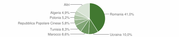 Grafico cittadinanza stranieri - Casal di Principe 2010