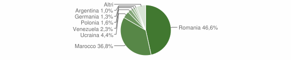 Grafico cittadinanza stranieri - Teggiano 2011