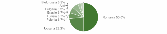 Grafico cittadinanza stranieri - Buonalbergo 2009