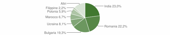 Grafico cittadinanza stranieri - Pietradefusi 2014