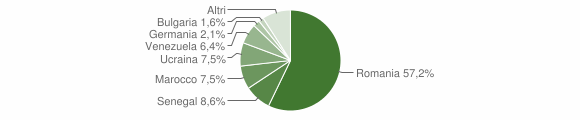 Grafico cittadinanza stranieri - Padula 2012