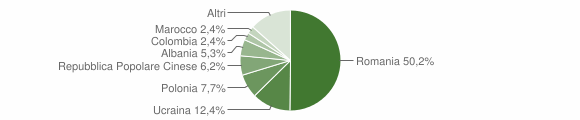 Grafico cittadinanza stranieri - Sapri 2009