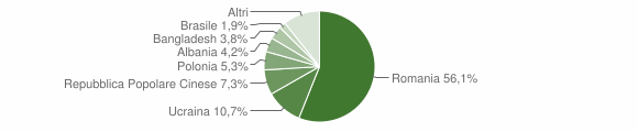Grafico cittadinanza stranieri - Sapri 2011