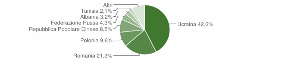 Grafico cittadinanza stranieri - Contrada 2012