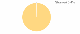 Percentuale cittadini stranieri Comune di Sessa Aurunca (CE)