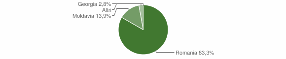 Grafico cittadinanza stranieri - Casalbuono 2008