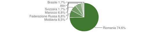 Grafico cittadinanza stranieri - Casalbuono 2013