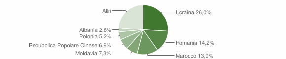 Grafico cittadinanza stranieri - Santa Maria a Vico 2015