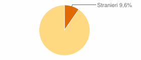 Percentuale cittadini stranieri Comune di Sicignano degli Alburni (SA)
