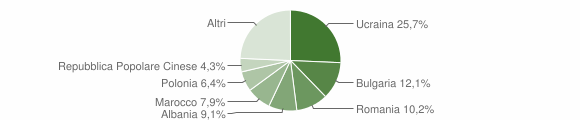 Grafico cittadinanza stranieri - Pompei 2016