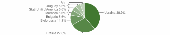 Grafico cittadinanza stranieri - Orria 2007