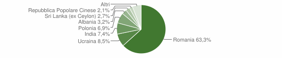 Grafico cittadinanza stranieri - Pietramelara 2013