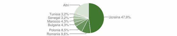 Grafico cittadinanza stranieri - Casavatore 2008