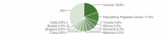 Grafico cittadinanza stranieri - Casavatore 2023