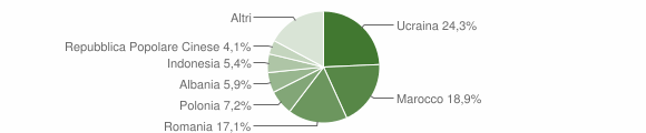 Grafico cittadinanza stranieri - Curti 2012