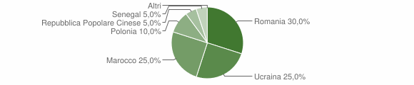 Grafico cittadinanza stranieri - Parolise 2008