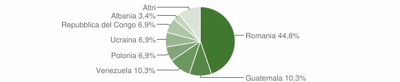 Grafico cittadinanza stranieri - Calabritto 2013