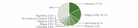 Grafico cittadinanza stranieri - Massa Lubrense 2006