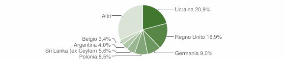 Grafico cittadinanza stranieri - Massa Lubrense 2007