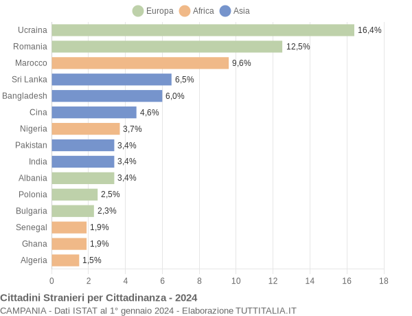 Grafico cittadinanza stranieri - 2024