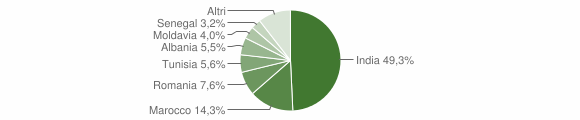 Grafico cittadinanza stranieri - Busseto 2012