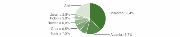 Grafico cittadinanza stranieri - Casalgrande 2011