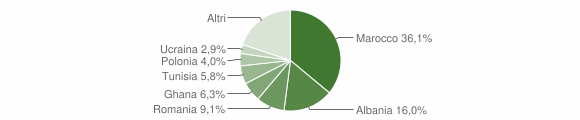Grafico cittadinanza stranieri - Casalgrande 2015