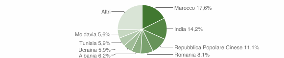 Grafico cittadinanza stranieri - Cadelbosco di Sopra 2011