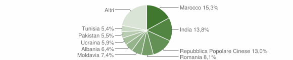 Grafico cittadinanza stranieri - Cadelbosco di Sopra 2012