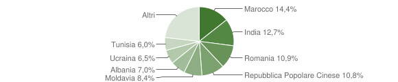 Grafico cittadinanza stranieri - Cadelbosco di Sopra 2014