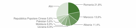 Grafico cittadinanza stranieri - Minerbio 2011