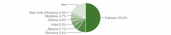Grafico cittadinanza stranieri - Bedonia 2010
