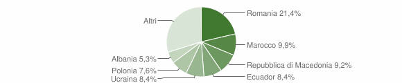 Grafico cittadinanza stranieri - Travo 2015