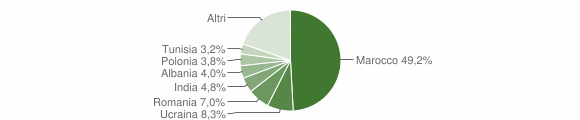 Grafico cittadinanza stranieri - Canossa 2014