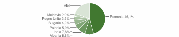Grafico cittadinanza stranieri - Camugnano 2015