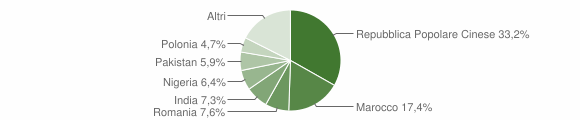 Grafico cittadinanza stranieri - San Possidonio 2013