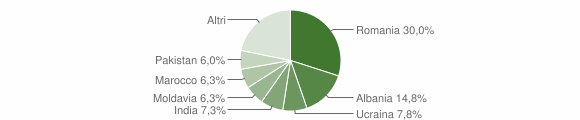 Grafico cittadinanza stranieri - Ostellato 2013
