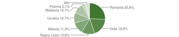 Grafico cittadinanza stranieri - Bardi 2010