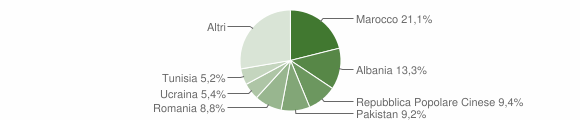 Grafico cittadinanza stranieri - Argelato 2006