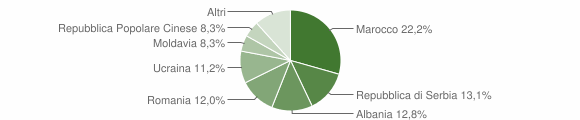 Grafico cittadinanza stranieri - Berra 2011